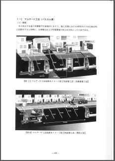 日本推進技術協会　推進工法用設計積算要領　マルチ-V工法ページ（現仮排水工法）